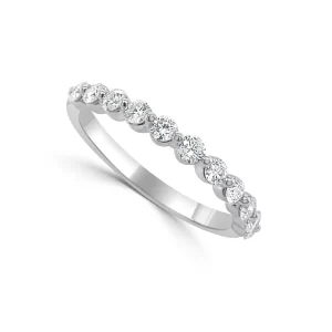 14K Gold Diamond 1-Prong Band