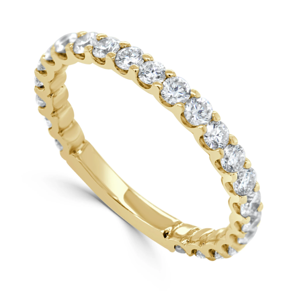 14K Gold Diamond Eternity Band - 3/4 Around - Image 2