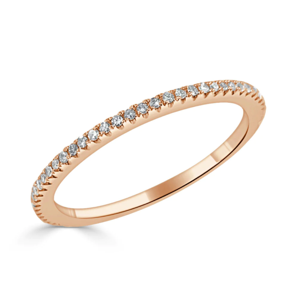 14K Gold Diamond Eternity Band - 3/4 Around - Image 2