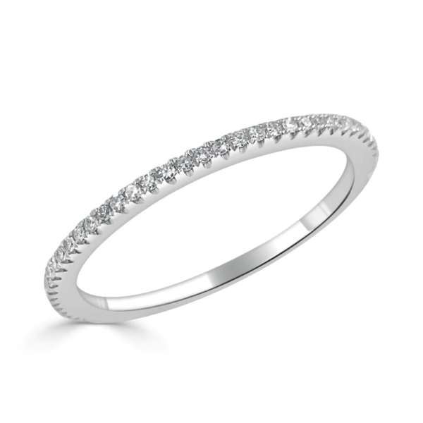 14K Gold Diamond Eternity Band - 3/4 Around - Image 3