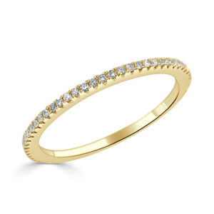14K Gold Diamond Eternity Band - 3/4 Around