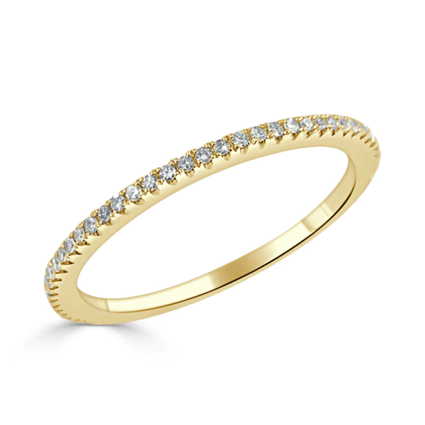 14K Gold Diamond Eternity Band - 3/4 Around