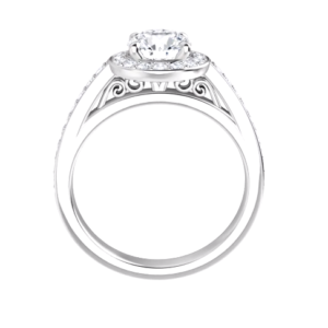 Halo-Style Vintage Inspired Engagement Ring Setting